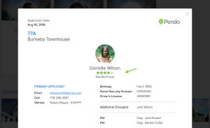 rate online rental application Pendo