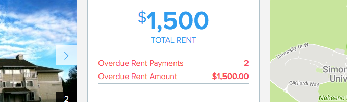 Overdue Rent Renting Qld kb – overdue rent in property unit page - Pendo Rentals